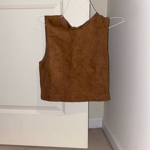 Forever 21 Suede Top Size M